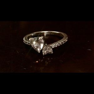 Pandora Double Heart Ring
